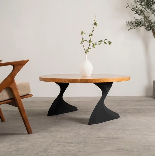 Botas elegant iron table base by Flowyline — Green Mountain Tableworx