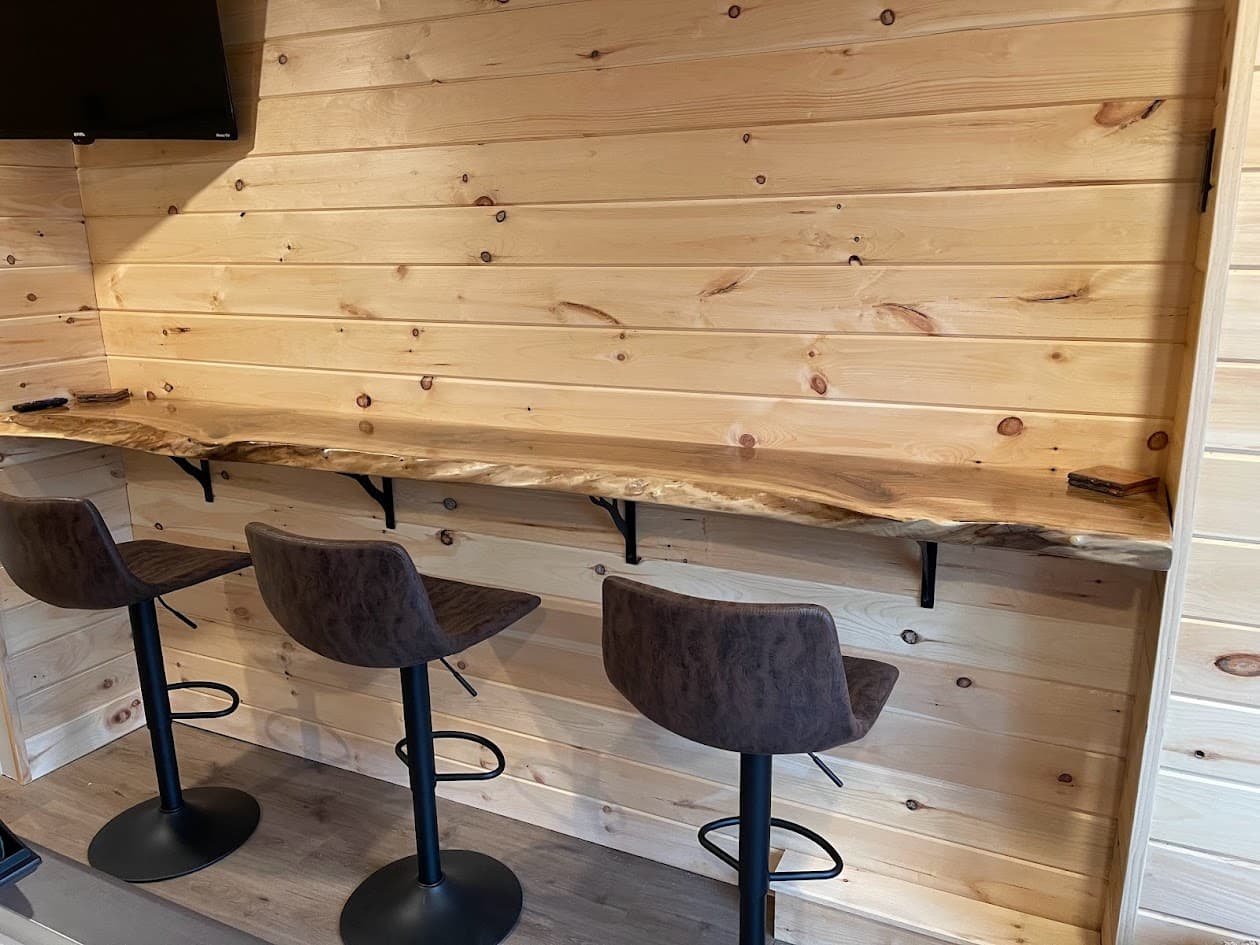 Live edge maple bar top
