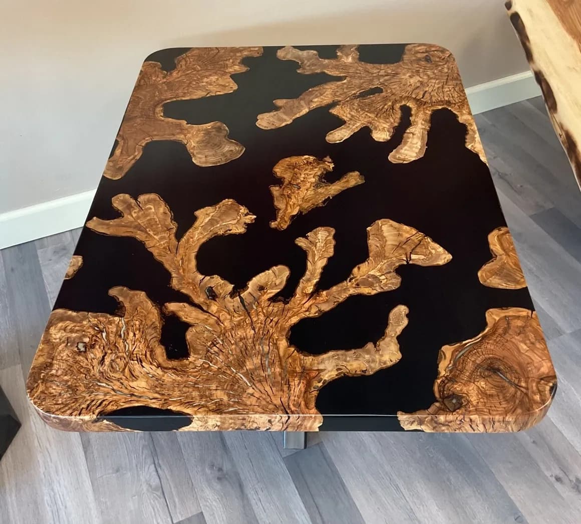 Custom coffee table in walnut