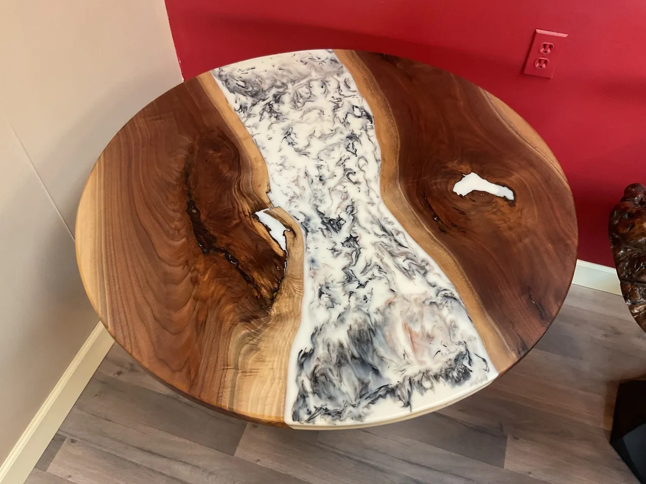 Live edge coffee table in maple