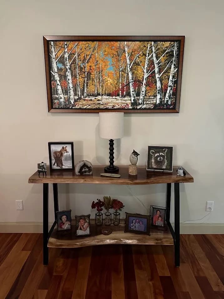 Behind-sofa console table