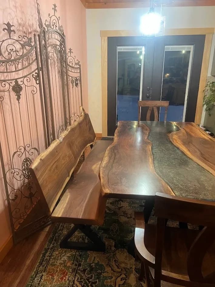 Custom dining table in maple