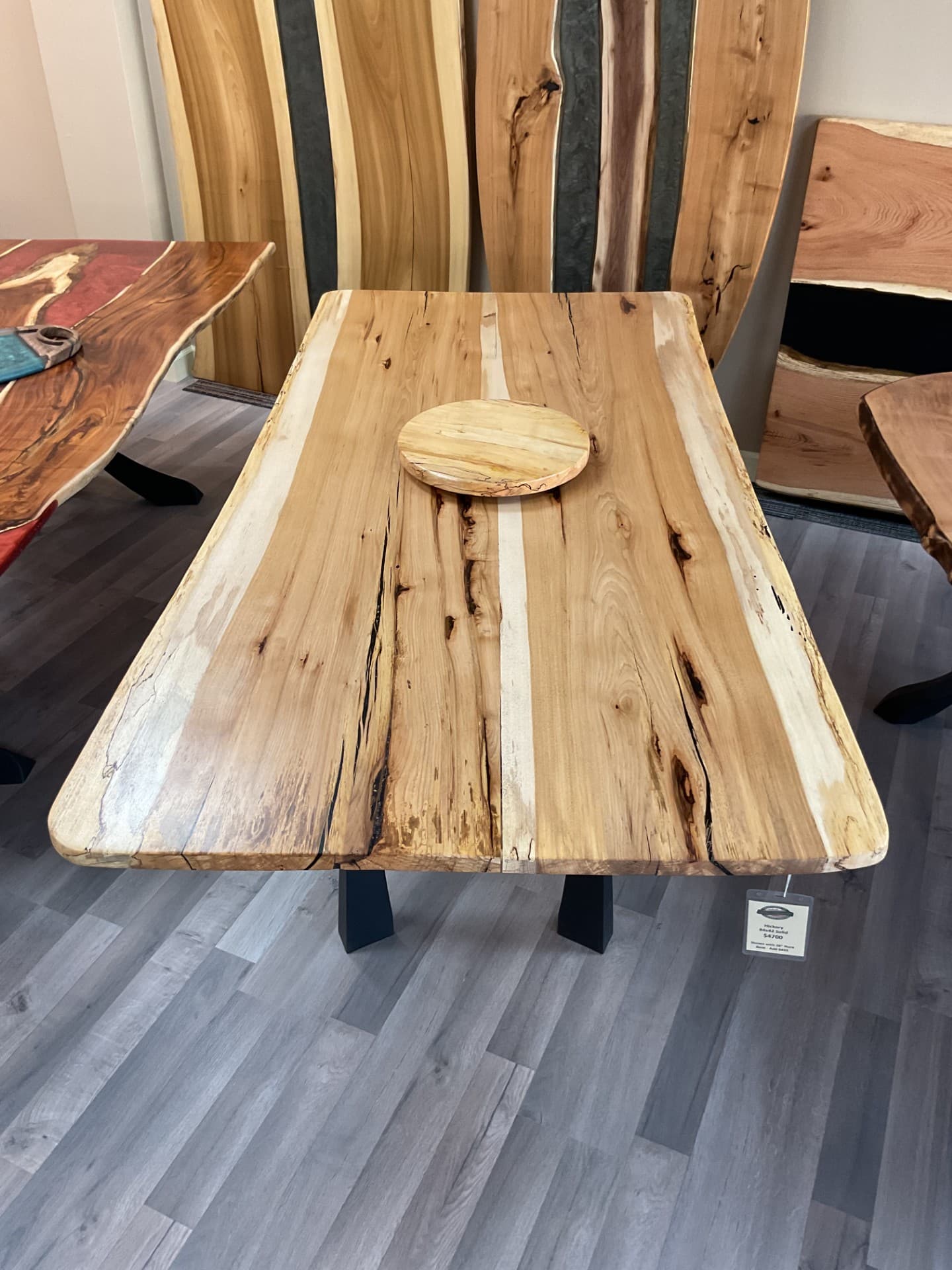 Hickory custom table example